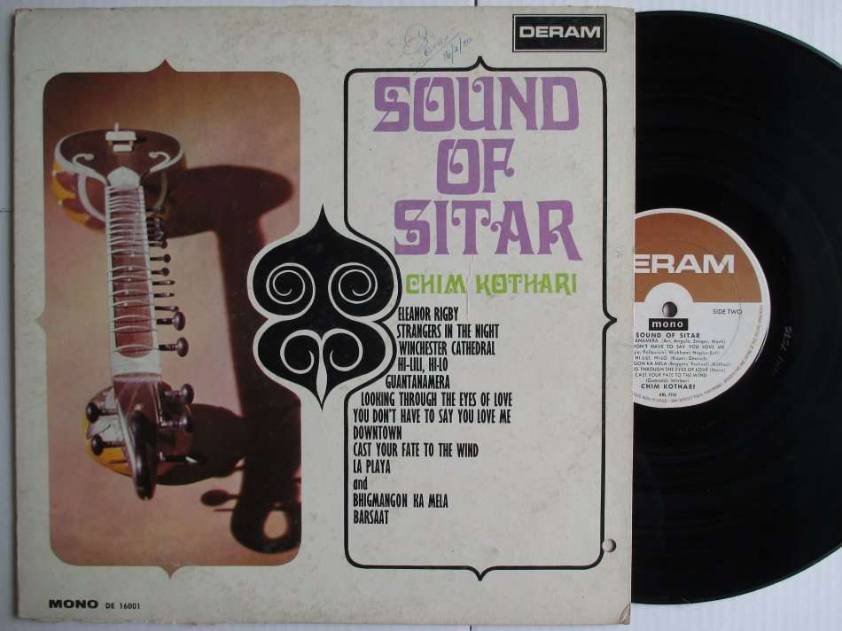 CHIM KOTHARI - SOUND OF SITAR - USA VG- VG-
