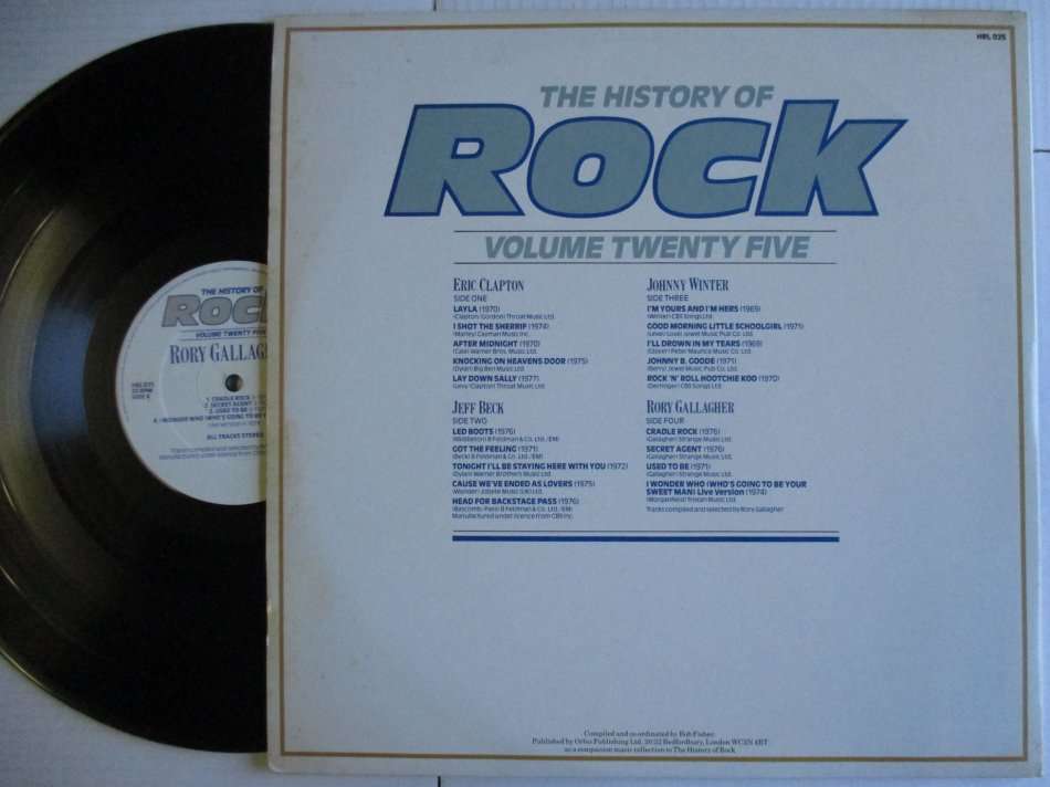 THE HISTORY OF ROCK VOLUME TWENTY FIVE - UK VG+ /VG+ 2LP GATEFOLD 1 ARTIST PER SIDE
