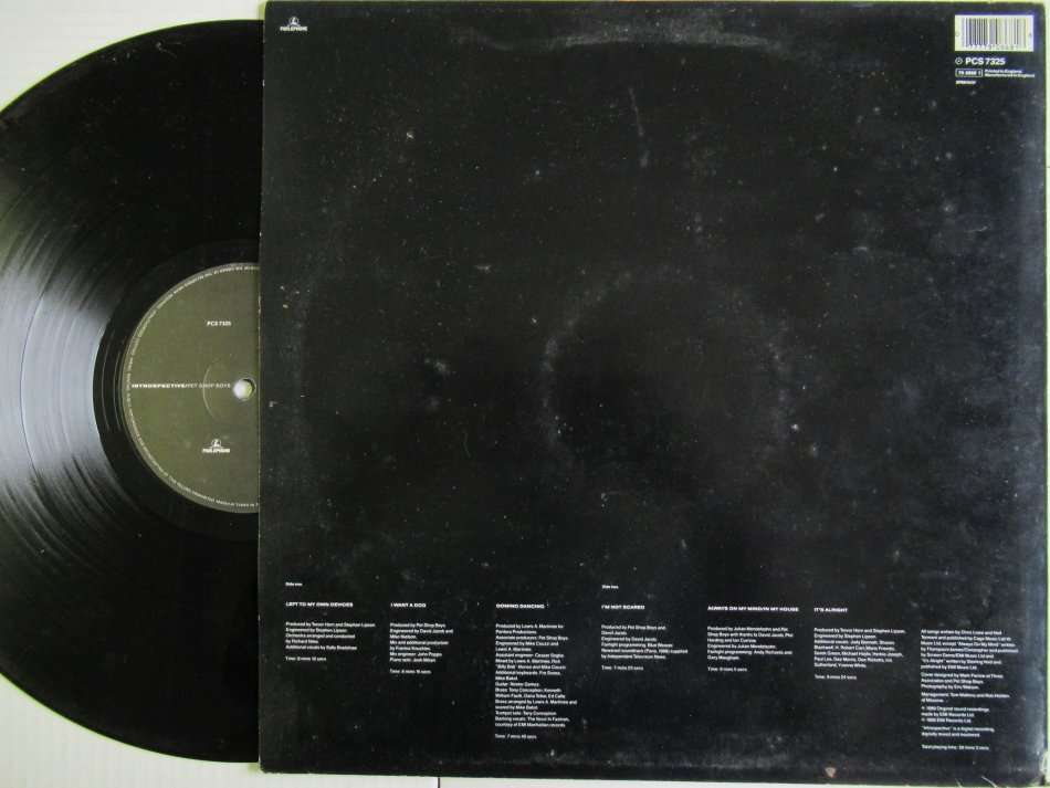 PET SHOP BOYS - INTROSPECTIVE - UK VG /VG WITH INNER
