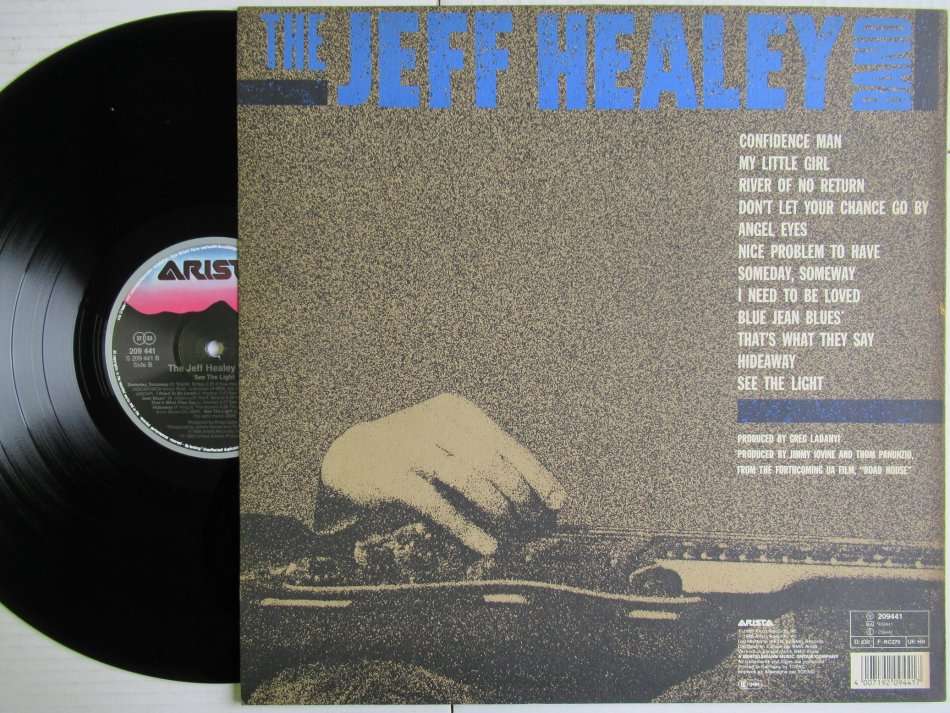 THE JEFF HEALEY BAND - SEE THE LIGHT - GERMANY VG+ /VG+ WITH INNER