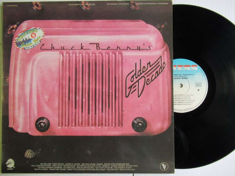 CHUCK BERRY - GOLDEN DECADE VOLUME 1 - FRANCE VG+ / EX 2 LP GATEFOLD CHESS