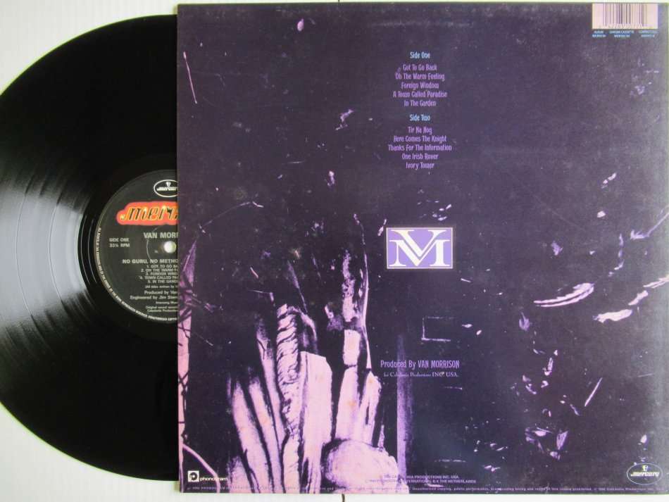 VAN MORRISON - NO GURU NO METHOD NO TEACHER - HOLLAND VG+ / VG WITH INNER