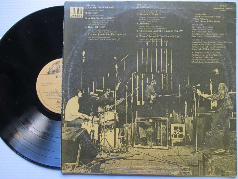 NEIL YOUNG - HARVEST - RSA VG /VG+