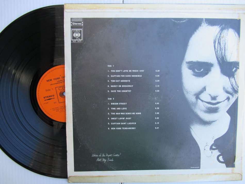 LAURA NYRO - NEW YORK TENDEBERRY - RSA VG / VG+