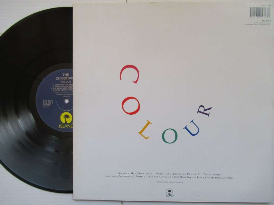 THE CHRISTIANS - COLOUR - UK - VG+ / EX