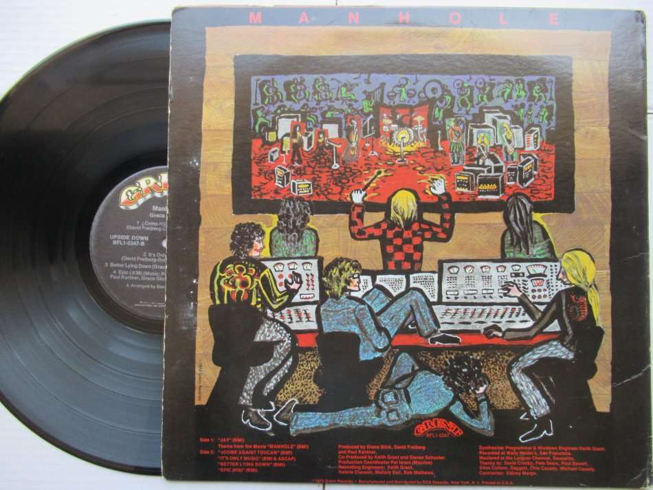 GRACE SLICK - MANHOLE - USA - VG / VG+