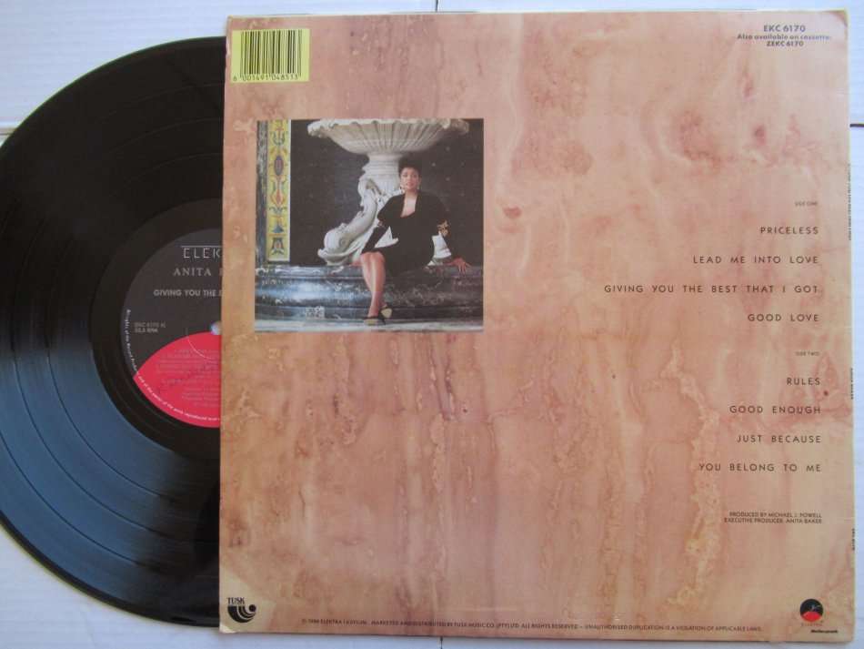ANITA BAKER - GIVING YOU THE BEST THAT I GOT - RSA - VG / VG-
