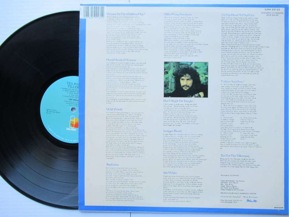 CAT STEVENS - TEA FOR THE TILLERMAN - RSA - VG+ /VG+