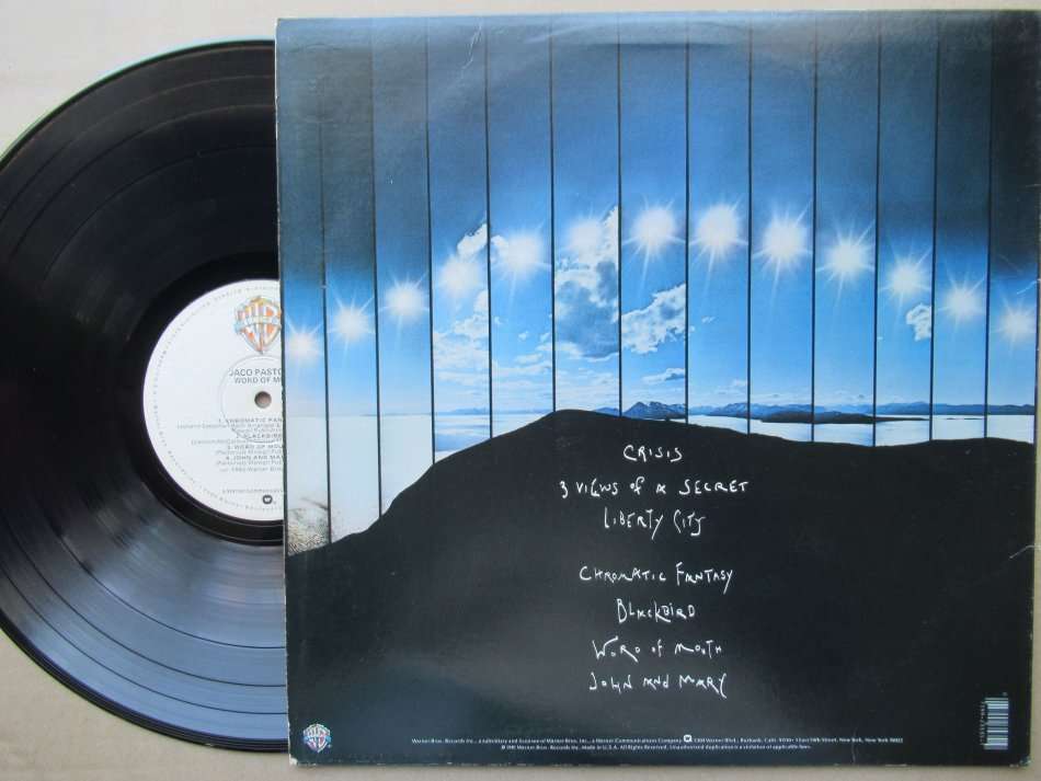 JACO PASTORIUS - WORD OF MOUTH - USA VG+ /VG WITH INNER