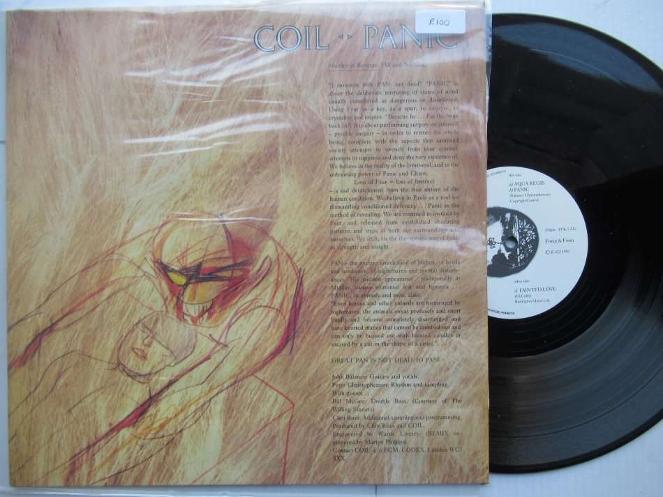 COIL - AQUA REGIS PANIC TAINTED LOVE - UK EX /EX