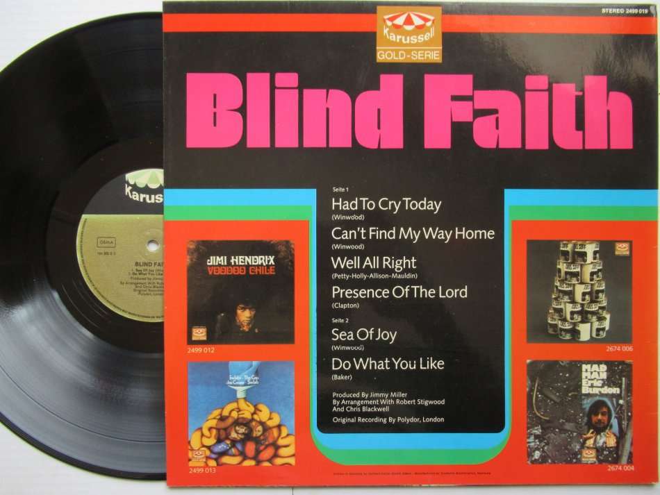 BLIND FAITH - BLIND FAITH - GERMANY VG+ /VG+