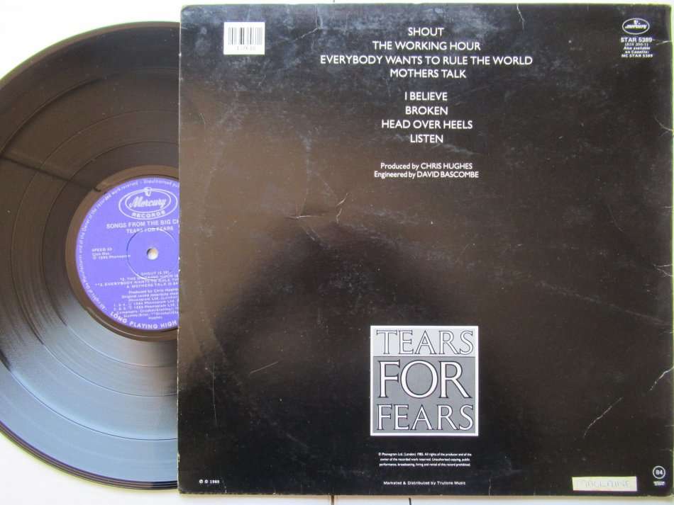 TEARS FOR FEARS - SONGS FROM THE CHAIR - RSA - VG /VG+