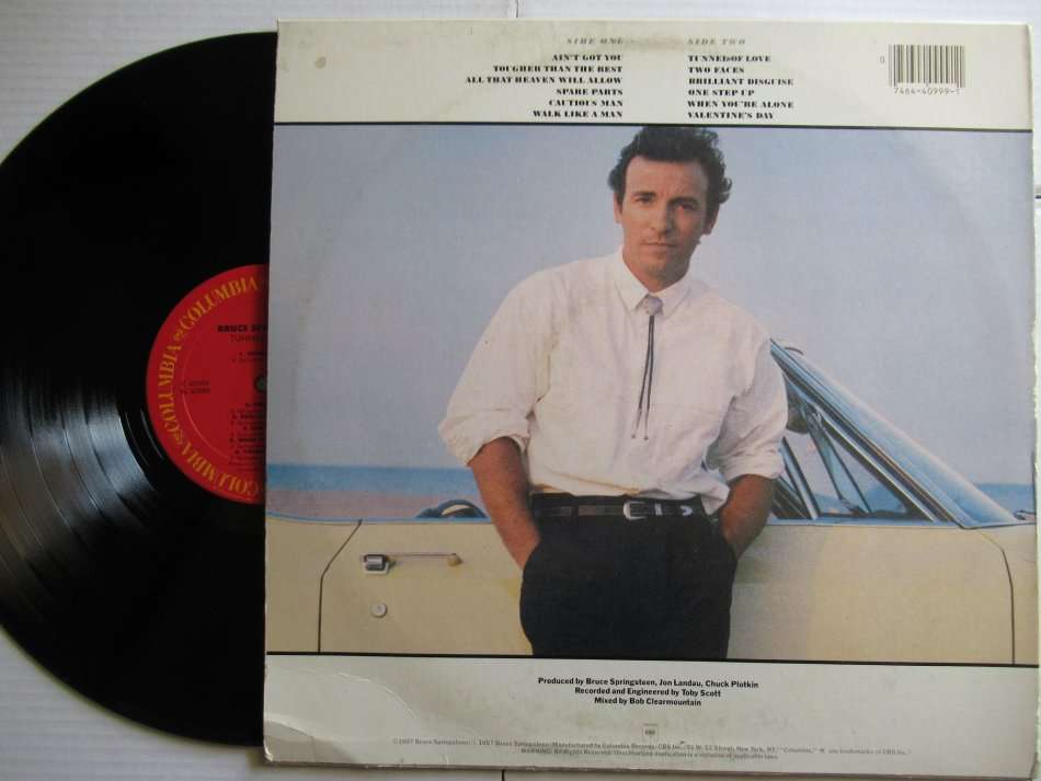 BRUCE SPRINGSTEEN - TUNNEL OF LOVE - USA VG / VG+ WITH INNER