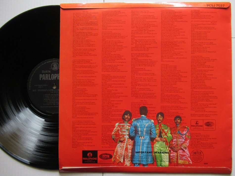 BEATLES - SGT. PEPPERS LONELY HEARTS CLUB BAND - RSA - VG+ /VG