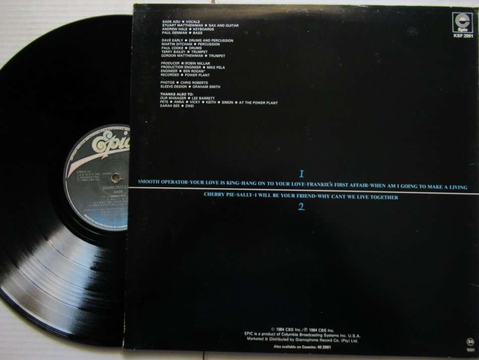 SADE - DIAMOND LIFE - RSA - VG+ /VG+