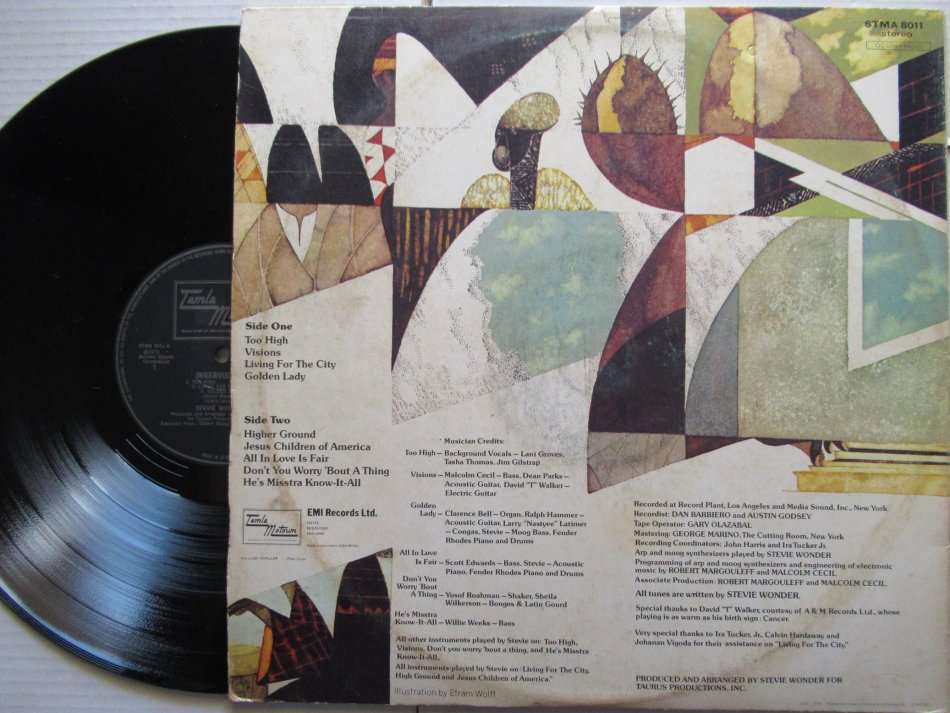 STEVIE WONDER - INNERVISIONS - UK VG+ /VG+ GATEFOLD