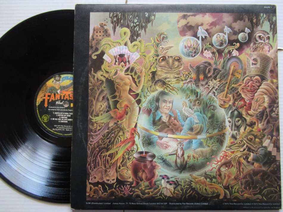 ELTON JOHN - CAPTAIN FANTASTIC AND THE BROWN DIRT COWBOY - UK VG /VG WITH POSTER AND 2 BOOKLETS