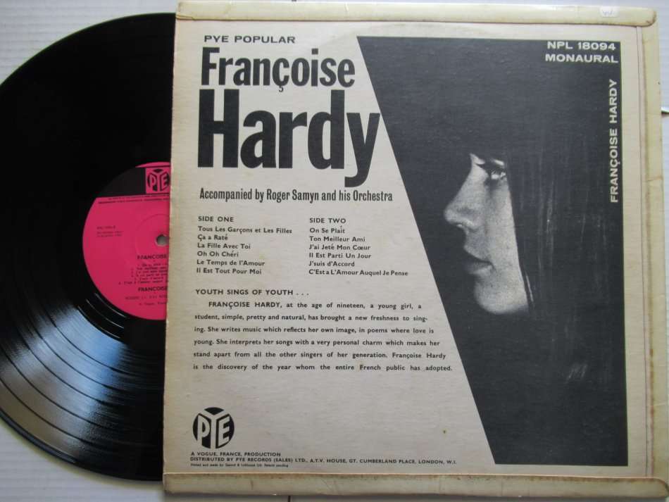 FRANCOISE HARDY - S/T - UK VG . VG MONO