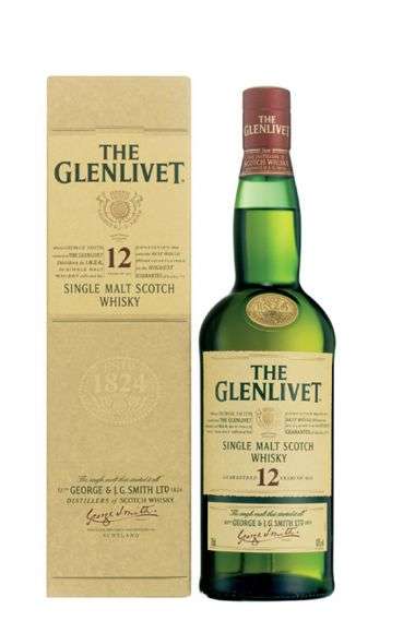 Glenlivet 12 Year Whisky in Box.