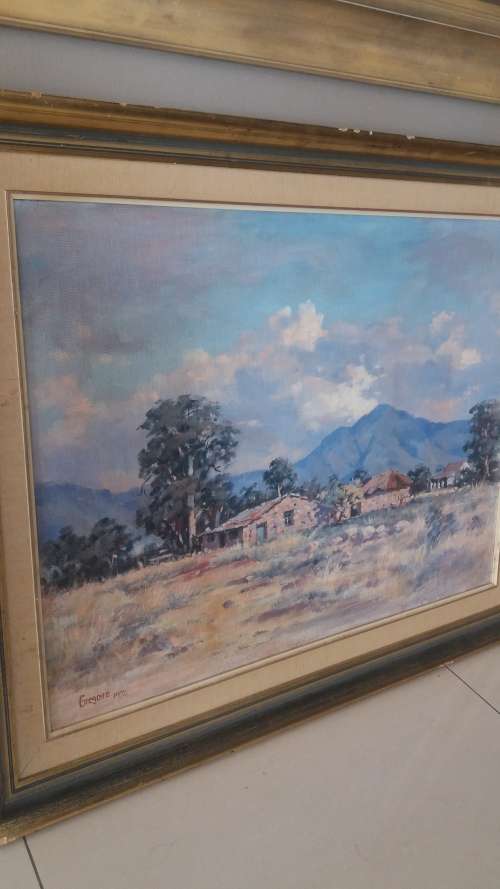 Oil Painting Signed Gregoire dated 1974