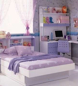 Mokki Purple Day Bed Set ( Girls Room )