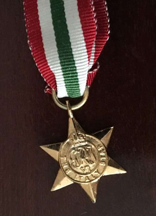 Italy Star 1943 to 1945 Miniature Medal