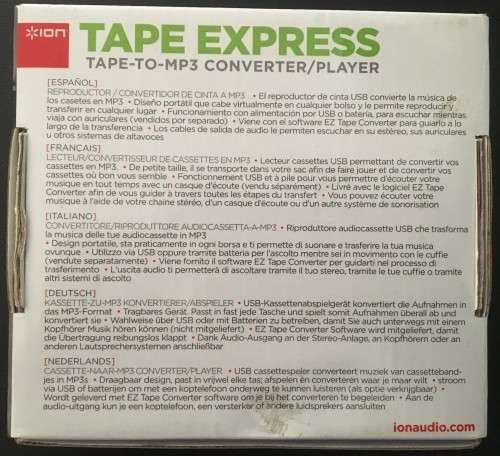 ION Tape Express ( Tape to MP3 Converter / Player )