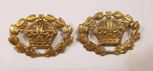Set of 2 WW2 Warrant Officer 2nd class Rank Badges