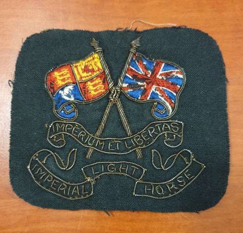 Imperial Light Horse Regiment Blazer Pocket badge - Early Issue