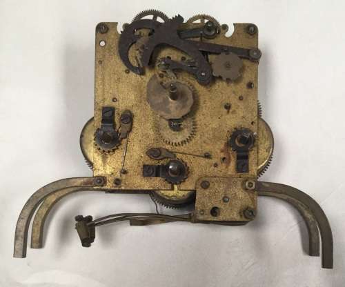 Clock mechanism as per photos, but no manufacturer's name visible