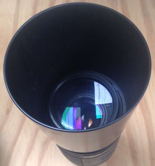 Sigma Auto Focus Zoom in case with lens caps and sun hood