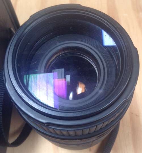 Sigma Auto Focus Zoom in case with lens caps and sun hood