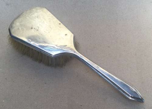 Hallmarked silver hairbrush....please see photos