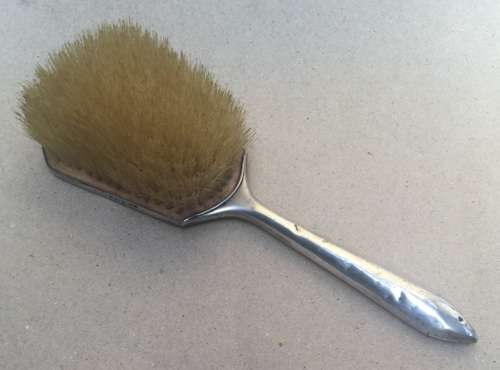 Hallmarked silver hairbrush....please see photos