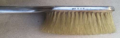 Hallmarked silver hairbrush....please see photos