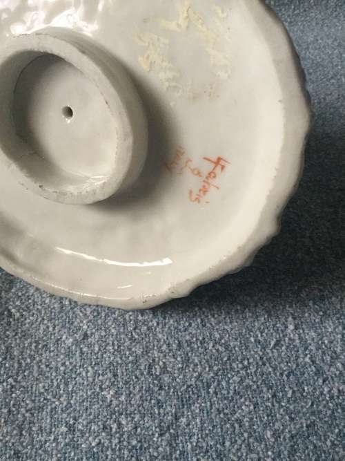 Dresden style made in Italy ornament. There are losses.