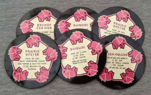 Coasters with Recipes.........postage R23.00