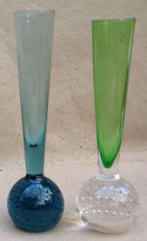 Two Murano Bullicante Posey or Bud Vases.   One bid for both.    Postage R26.00