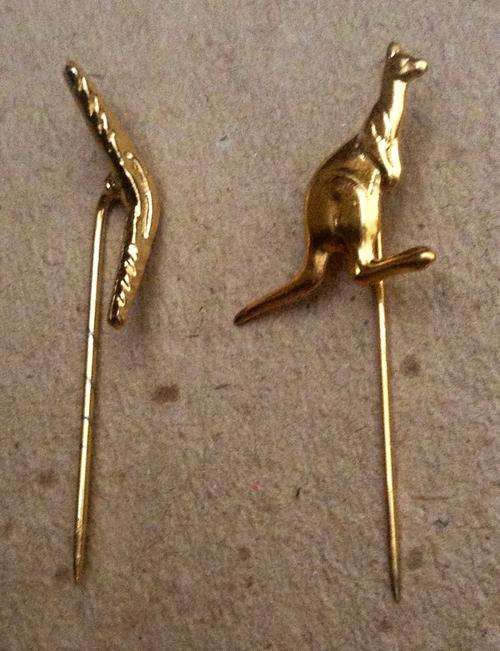 Two Pins from Australia.    Postage R25.00