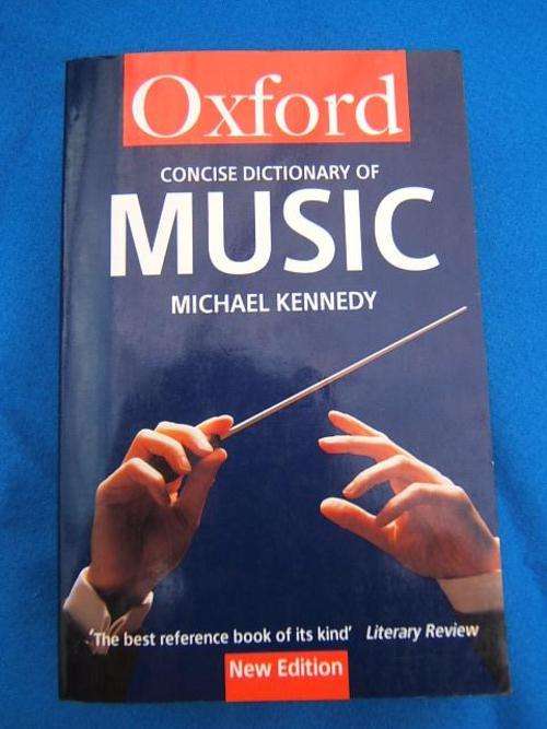 Music----Oxford Concise Dictionary of----paperback pp 815