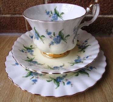 Royal Albert bone china trio. Pattern 4363. Made in England