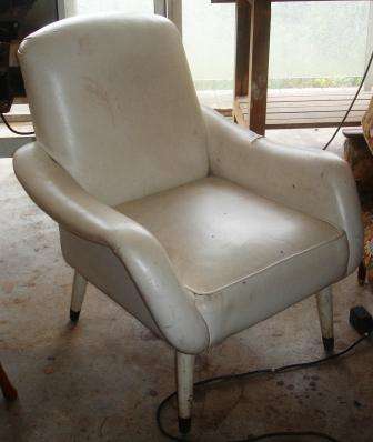 Retro arm chair, re upholster this piece in a fabric of your choice and take yourself back in time