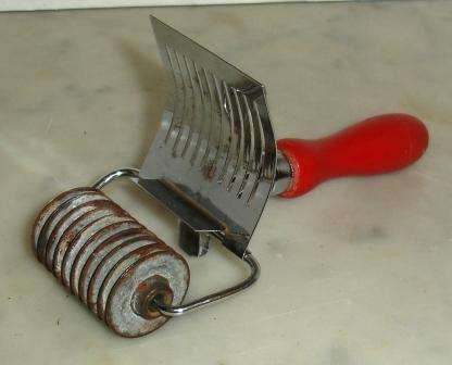 Retro Pasta Cutter."Nut Brown Product".Made in England