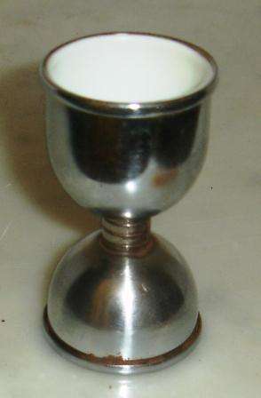 Stainless Steel "Tot" measure.Double sided.2 measurements