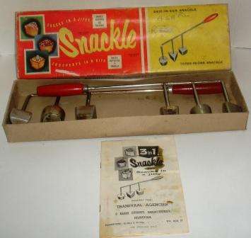 Retro "Snackle" Snaks in a jeffy boxed with recipe and instruction book