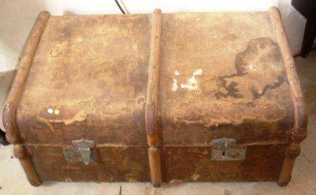 Vintage Trunk. Circa 1762. Approx. 760cmL x 350cmH x 500cmd