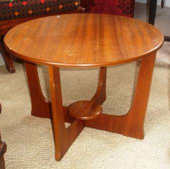 Retro Round Occasional Table. Approx. 590cmD x 410cmH