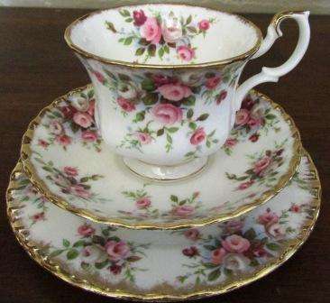 Royal Albert Bone China " Cottage Garden" Trio. Made in England. X6 Trios Priced Per Trio