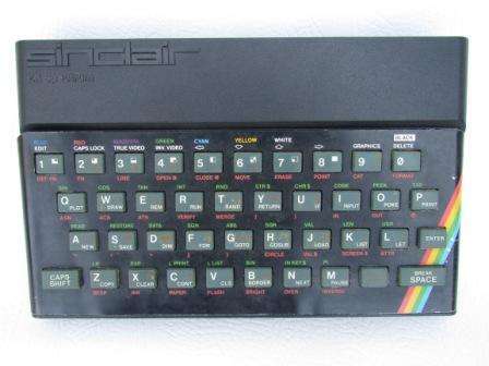 Sinclair ZX Spectrum personal computer casing Circa 1980. Approximately 23 x 14 x 3cms high