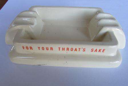 Vintage "Craven A" Ash Tray. Made by Carreras LTD. London. Approx. 15.5 x 9.5 x 3 cm H. Circa 1933.